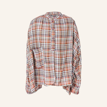 CHEMISE/TUNIQUE - MAROON & PURPLE - 1100550