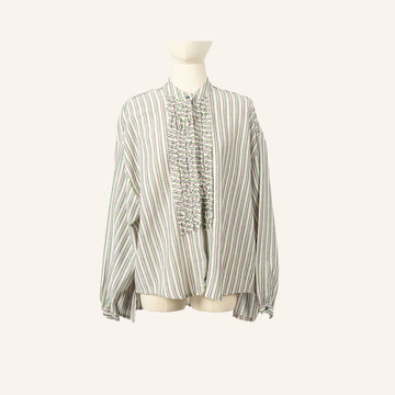 CHEMISE / TUNIQUE - PURPLE & GREEN - 1100626COT