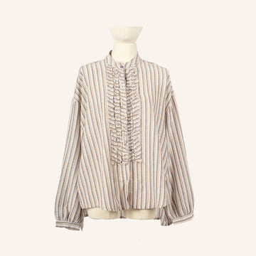 CHEMISE / TUNIQUE - PURPLE & BROWN - 1100626COT