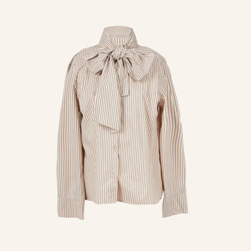 CHEMISE/TUNIQUE - BEIGE & BLUE - 79024