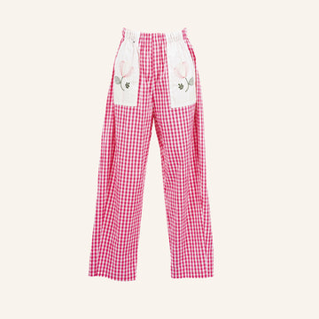 PANTALON - WHITE & PINK - 9500262ZEPHIR
