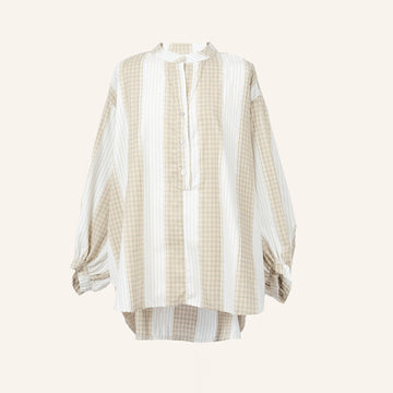 CHEMISE/TUNIQUE - WHITE & GREEN - 96231