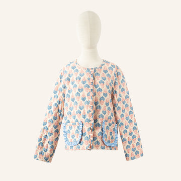 VESTE GILET - BLUE & PINK - 33049