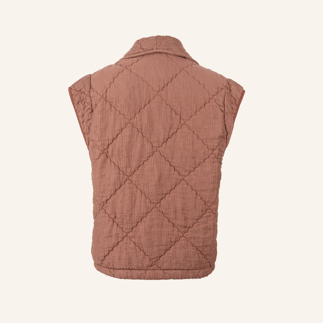 VESTE GILET - BROWN - 96014
