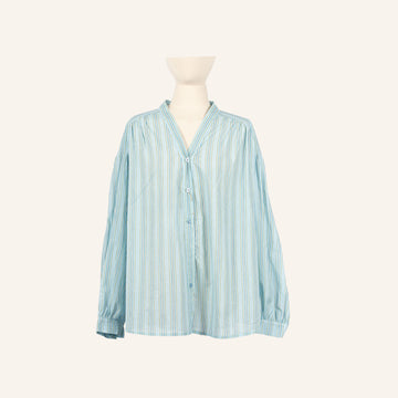 CHEMISE/TUNIQUE - LIGHT BLUE & GREEN - 99460
