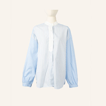 CHEMISE/TUNIQUE - BLUE, WHITE & OLIVE GREEN - 1100680MINIMAL