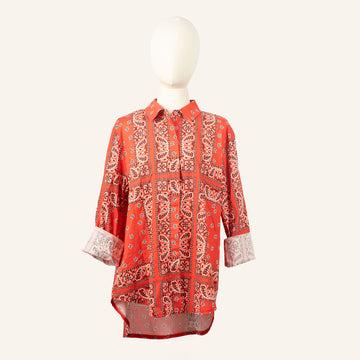 CHEMISE / TUNIQUE - BLACK & RED - 50320 P06