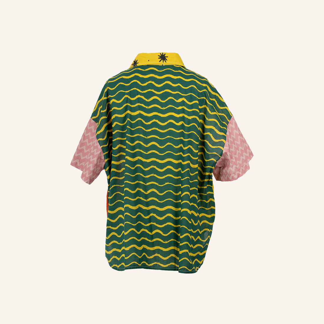 CHEMISE / TUNIQUE - YELLOW & BROWN - 11779