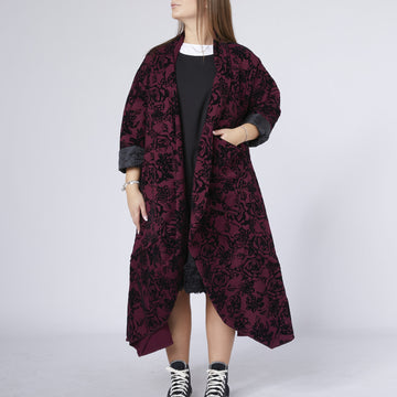 WOMEN CARDIGAN BORDEAUX - 224375