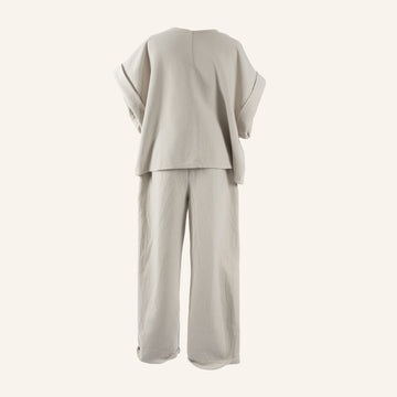 SET 3 - TEE.SHIRT & PANTALON - BEIGE