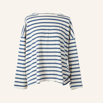 TEE SHIRT - WHITE & BLUE - 2442