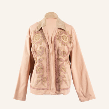 VESTE GILET - PEACH & BROWN - C0100494FAM