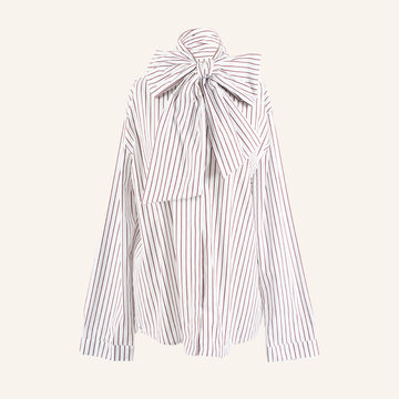 CHEMISE/TUNIQUE - BROWN & WHITE - 05925PNST