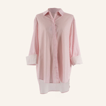 CHEMISE/TUNIQUE - WHITE & PINK - 50320P06