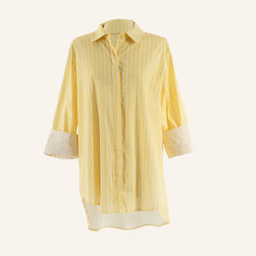 CHEMISE/TUNIQUE - YELLOW & WHITE - 50320P07