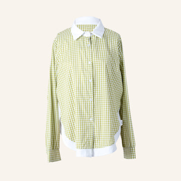 CHEMISE/TUNIQUE - WHITE & GREEN - 33127