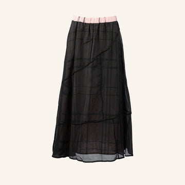 WOMAN SKIRT - PINK AND BLACK - 825001