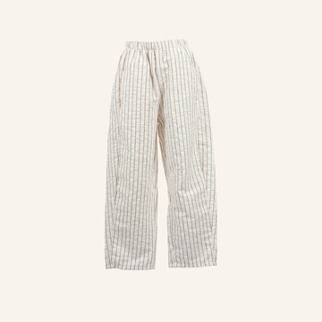 PANTALON - OFF WHITE & BROWN - 21469