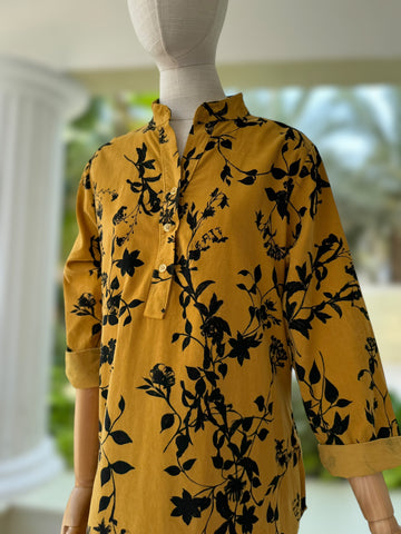 YELLOW LONG DRESS 72-23173