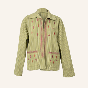 VESTE GILET - GREEN - C01100266