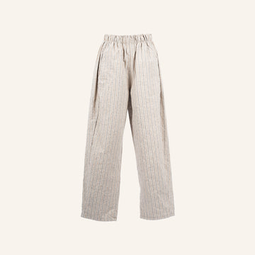 PANTALON - BEIGE, BROWN & DARK BLUE - 21469