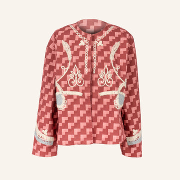 VESTE GILET - MAROON - C011267