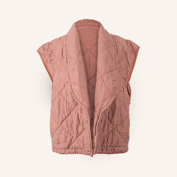 VESTE GILET - LIGHT PINK - 96014