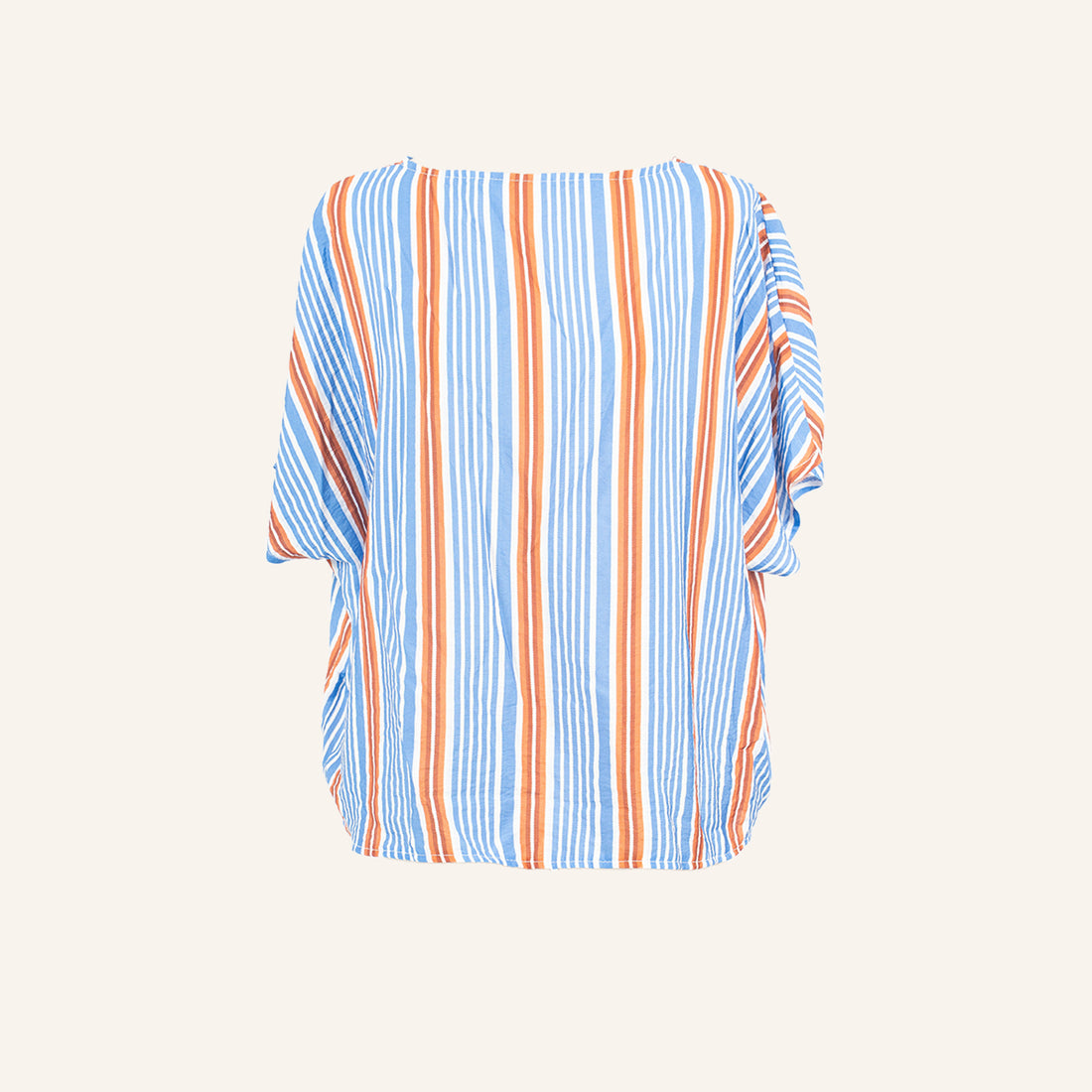 CHEMISE/TUNIQUE - BLUE & BROWN - 19183SHAPE