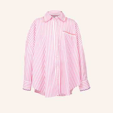 CHEMISE/TUNIQUE - WHITE & PINK - WD1923