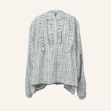 CHEMISE/TUNIQUE - BLUE & GRAY - 94933