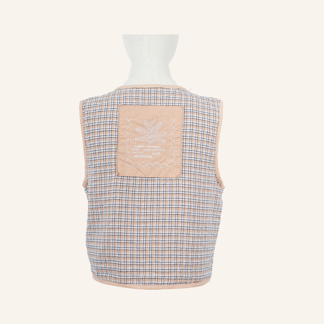 VESTE GILET - BROWN & GOLD - 5000131AFIL