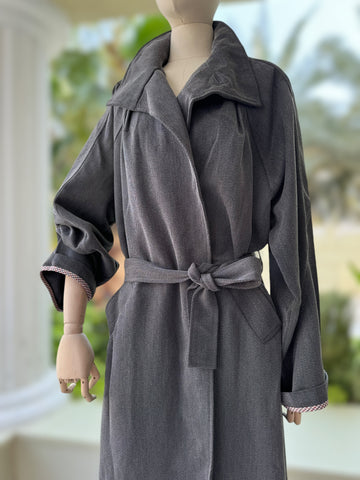 GRAY LONG COAT 36 WD1898