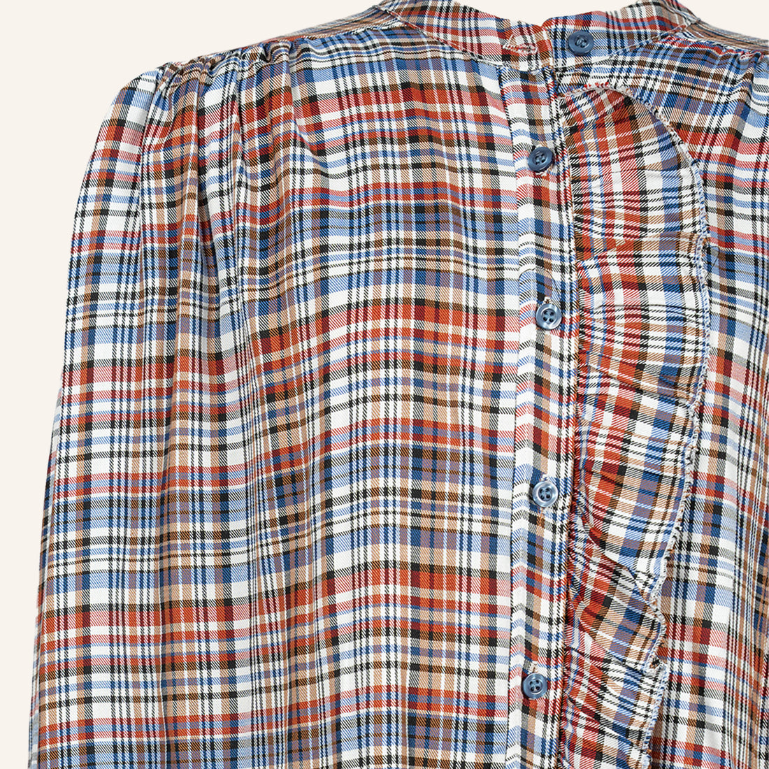 CHEMISE/TUNIQUE - MAROON & BLUE - 19789
