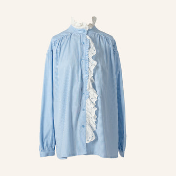 CHEMISE/TUNIQUE - WHITE & BLUE - 99356
