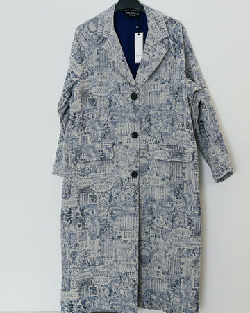 CHAQUETA LONG BLUE - M10203 -02