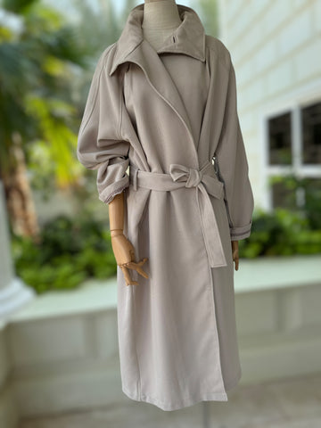 BEIGE LONG COAT 35 WD1898