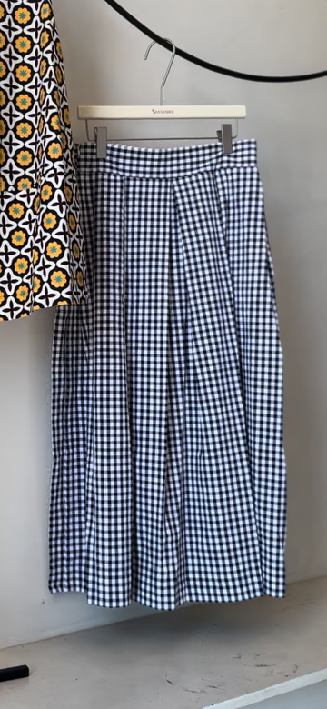 Betta Skirt Vichy- B/Blue