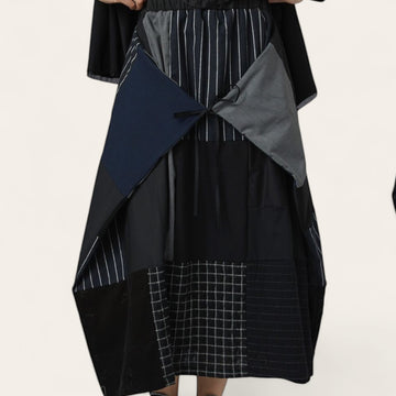 WOMAN SKIRT- PATCHWORK FABRIC - 825008