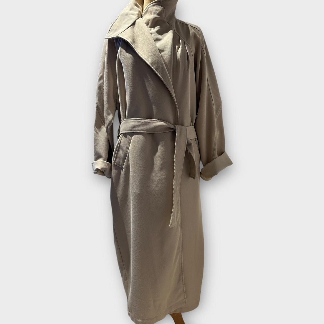 BEIGE LONG COAT 35 WD1898