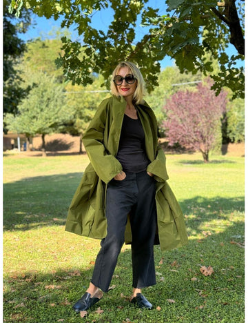 OLIVE GREEN COAT 27 7296