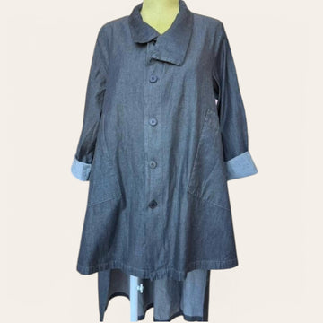 WOMAN JACKET - BLACK DENIM - 124298