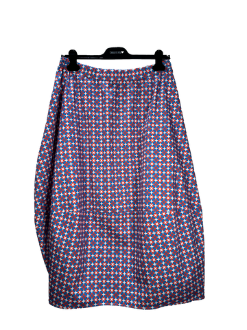 Anfora Skirt Vichy- G/Light Blue