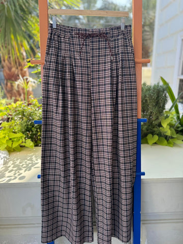 Pantalon Cuadros - Burgundy G-01904