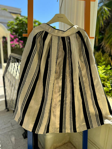 FALDA - BLACK STRIPED SKIRT - H500
