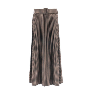 FALDA PLIEGUES - H3767-C17 - DARK BROWN