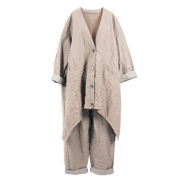 CHAQUETA LONG - 56358 - BROWN