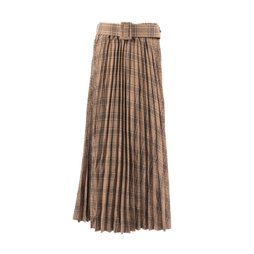 FALDA PLIEGUES - H3767-C17 - BROWN