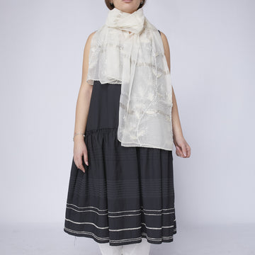 WOMAN SCARF - WHITE - SCARF PERLA