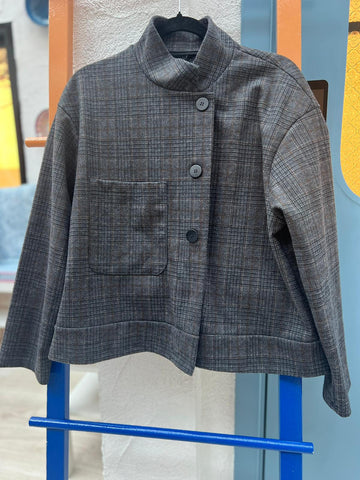 GIACCA DA DONNA - BROWN & DARK GRAY - 9024