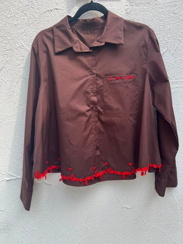 CAMICIA - DARK BROWN - 21981